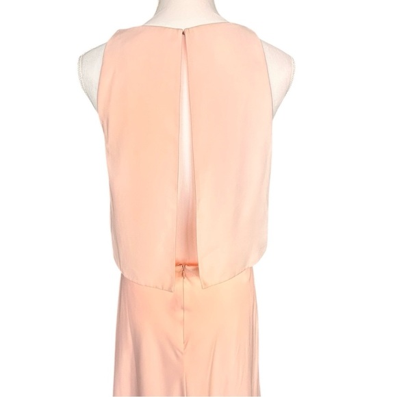JILL STUART Iva Bridesmaid Maxi Dress sz 18 Peach Sleeveless BHLDN Anthropologie - Picture 4 of 12